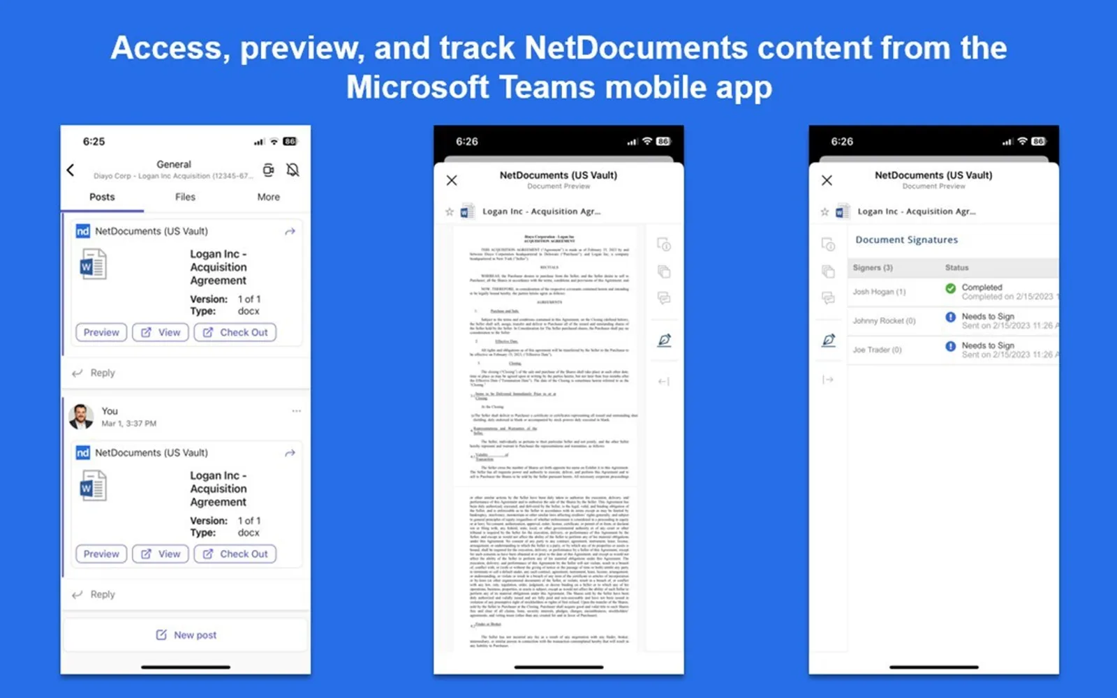 NetDocuments (US Vault) — screenshot from the Microsoft Marketplace listing