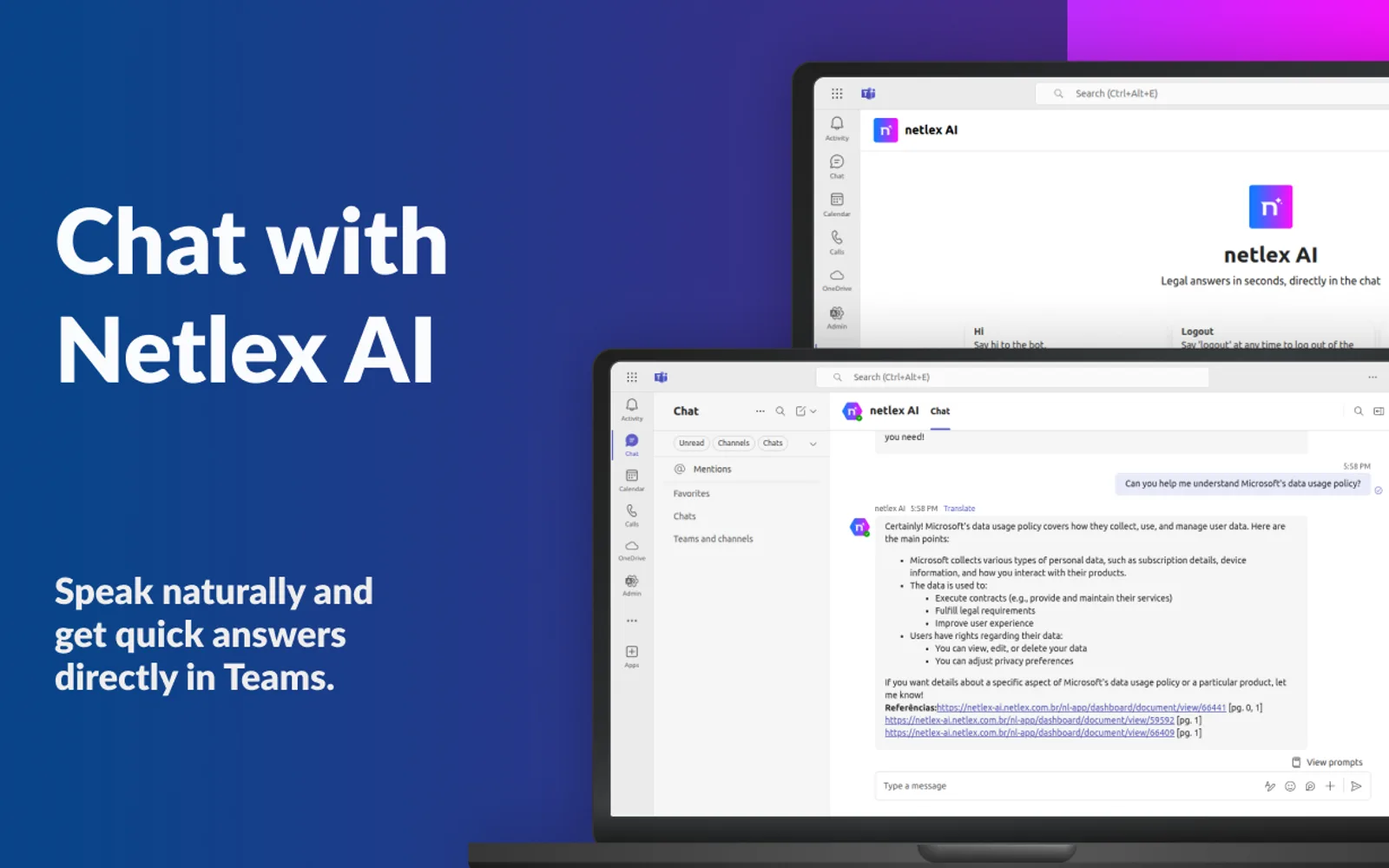 netlex AI — screenshot from the Microsoft Marketplace listing