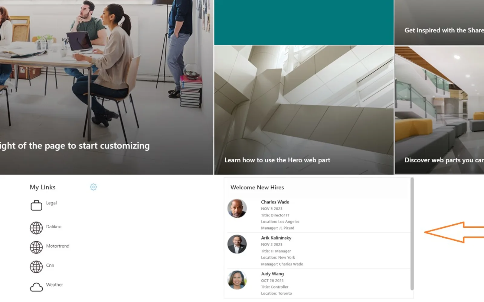 New Hires — screenshot from the Microsoft Marketplace listing