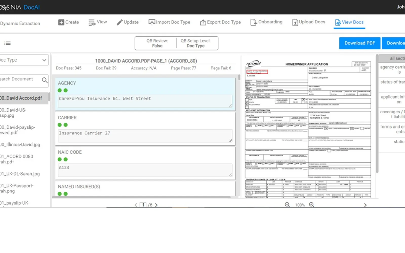 Nia DocAI — screenshot from the Microsoft Marketplace listing