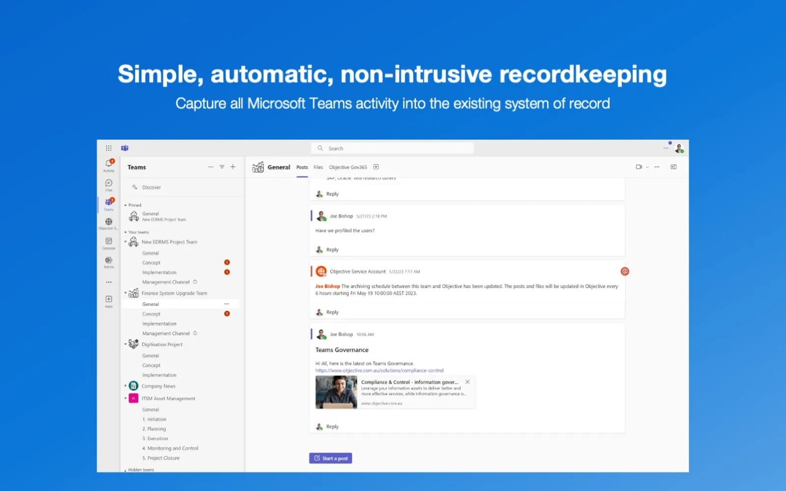 Objective Gov365 — screenshot from the Microsoft Marketplace listing