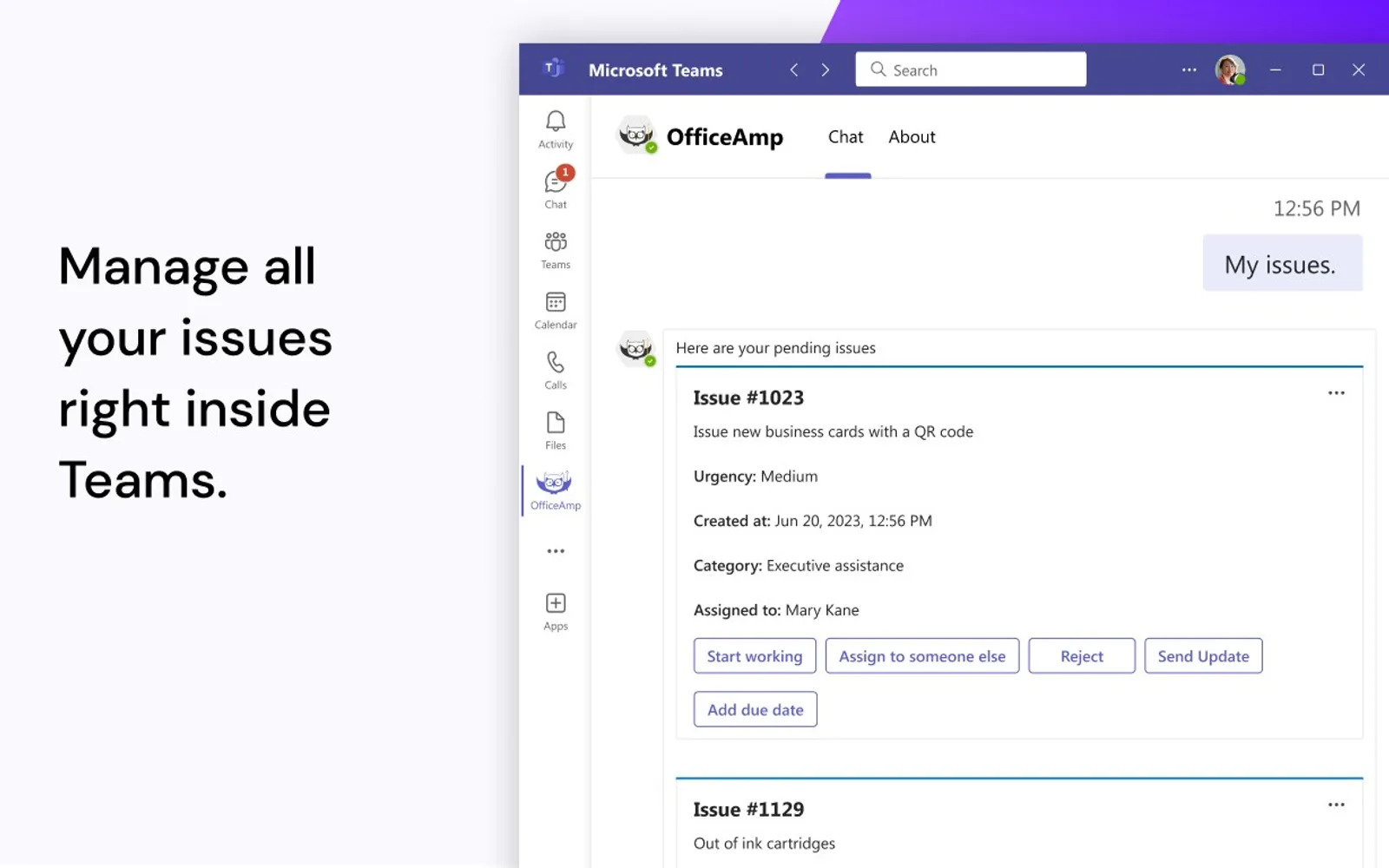 OfficeAmp — screenshot from the Microsoft Marketplace listing
