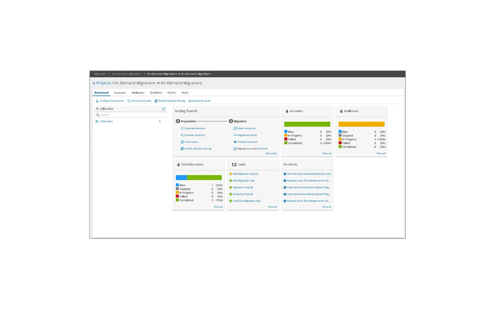 On Demand Migration — screenshot from the Microsoft Marketplace listing