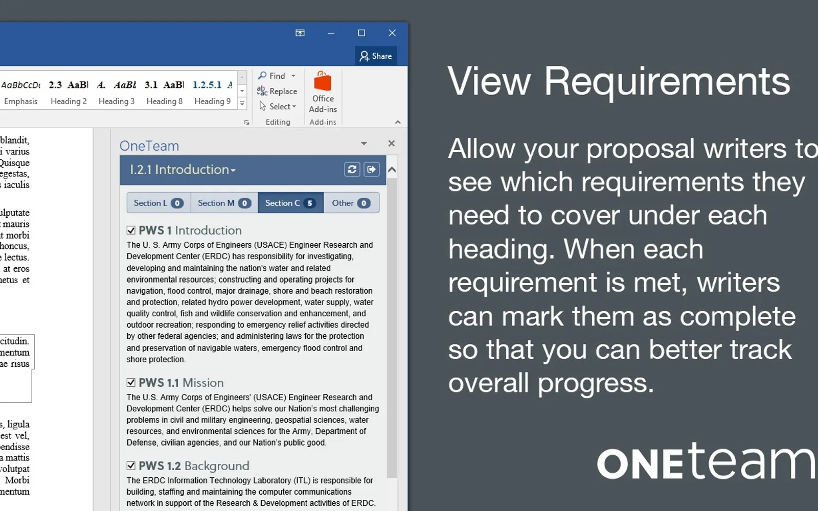 OneTeam — screenshot from the Microsoft Marketplace listing