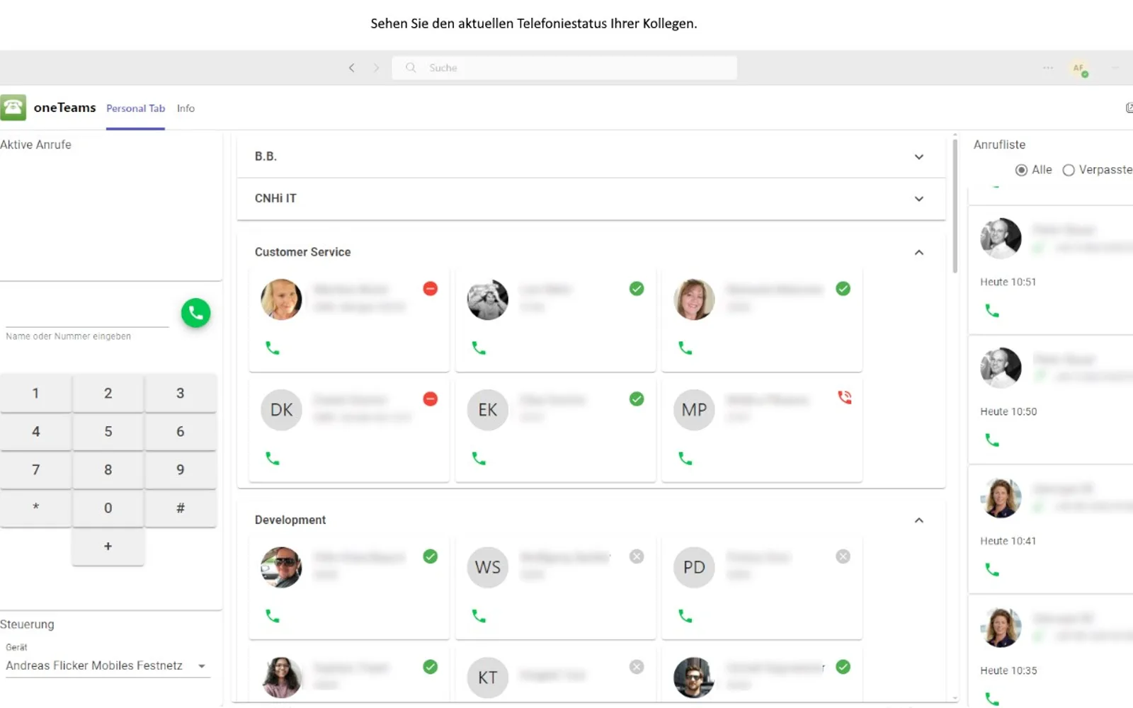 oneTeams — screenshot from the Microsoft Marketplace listing