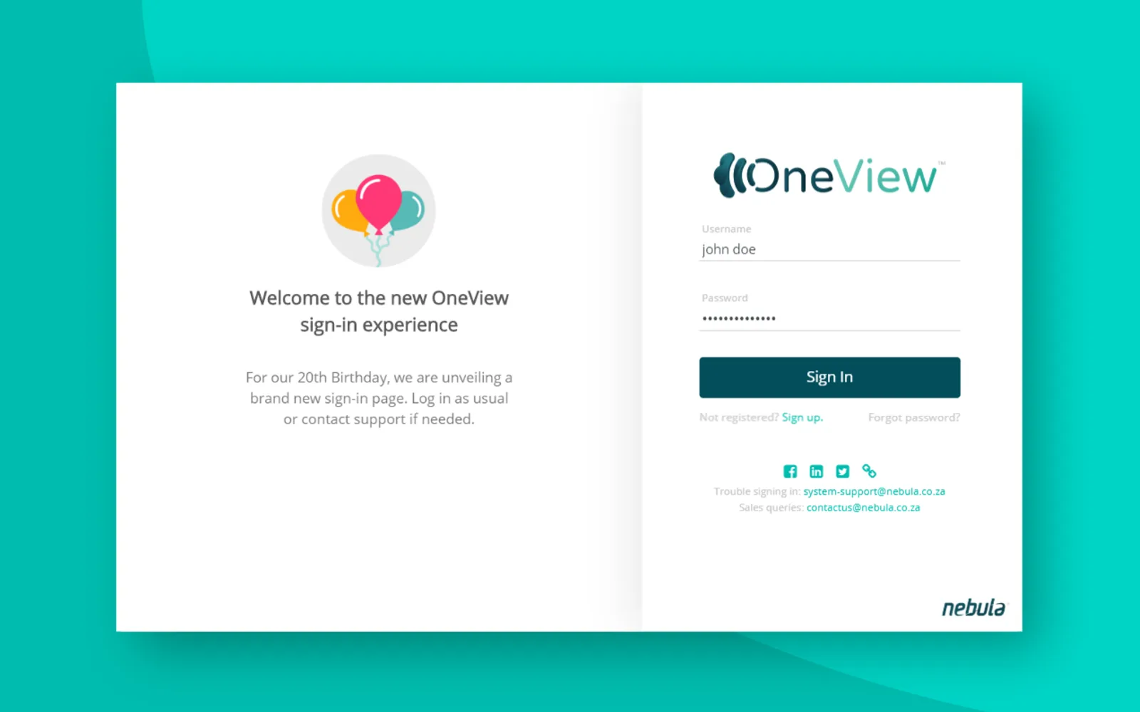 OneView — screenshot from the Microsoft Marketplace listing