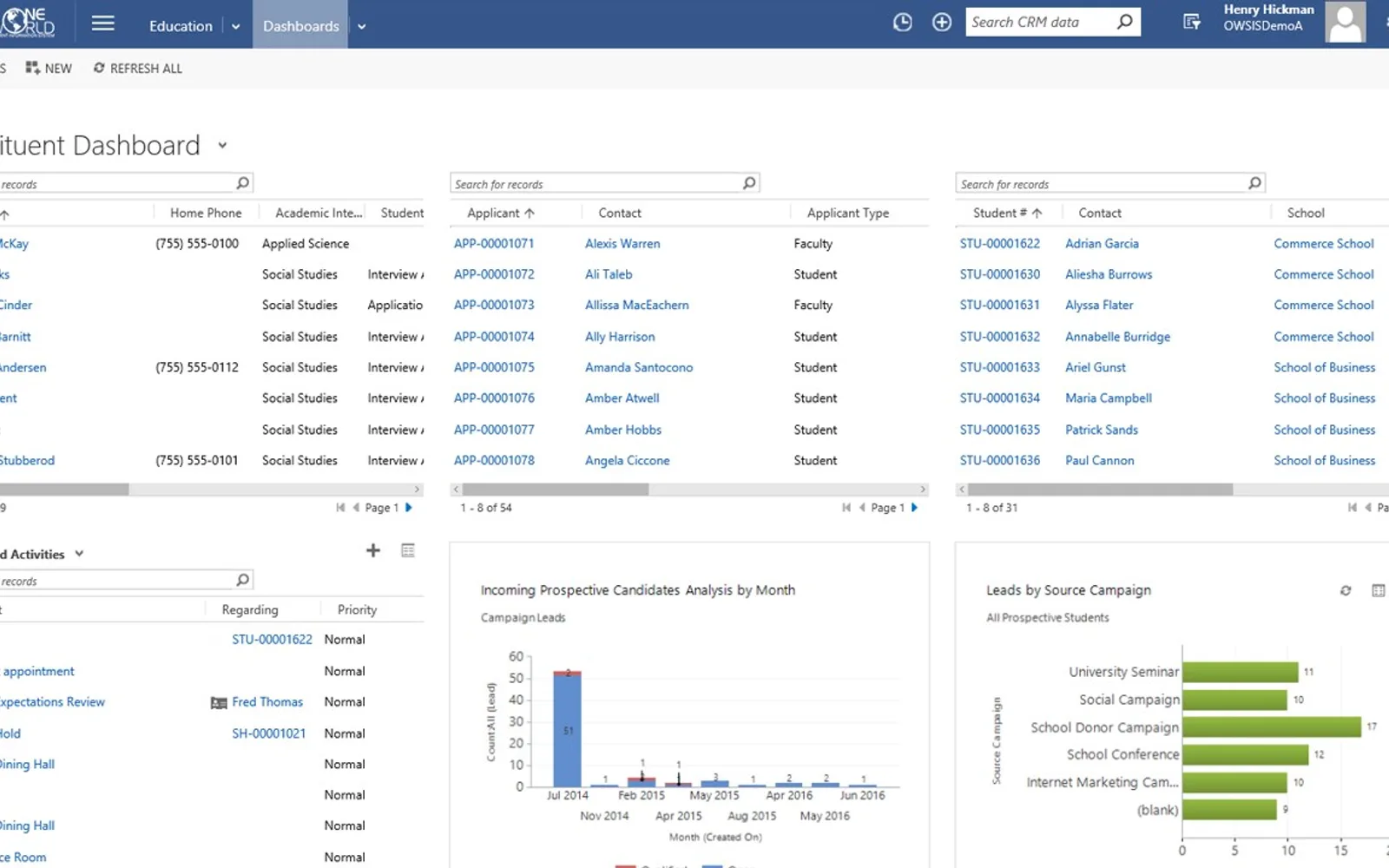 OneWorldSIS Student Information System — screenshot from the Microsoft Marketplace listing