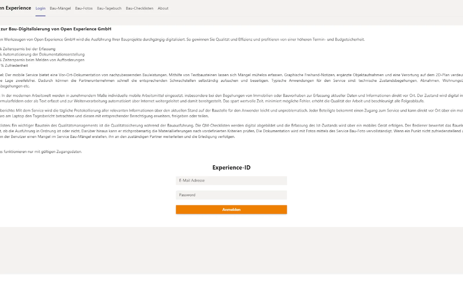 Open Experience — screenshot from the Microsoft Marketplace listing