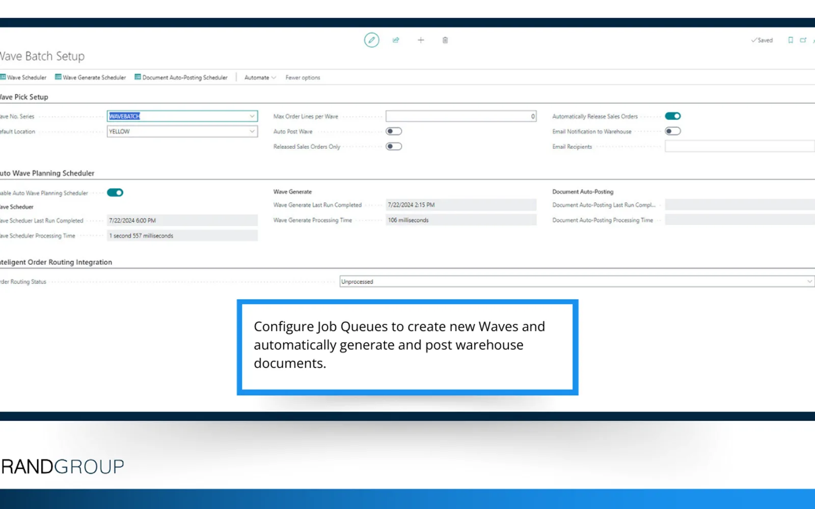 Order Pick Wave Builder — screenshot from the Microsoft Marketplace listing