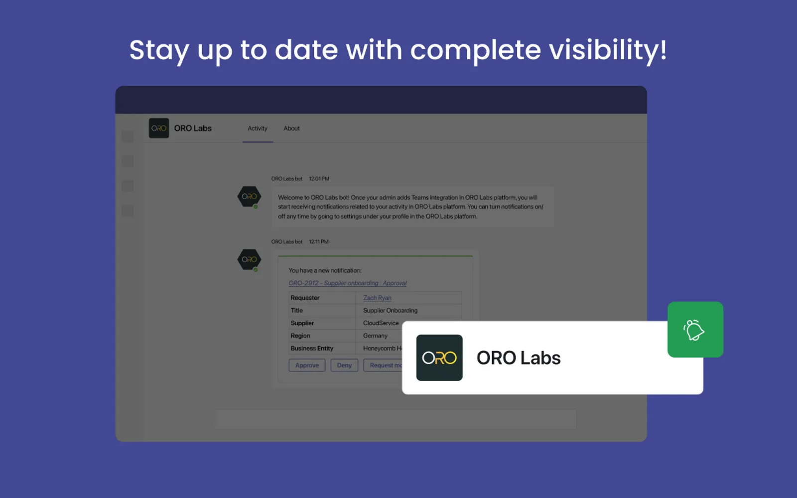 Oro Labs — screenshot from the Microsoft Marketplace listing