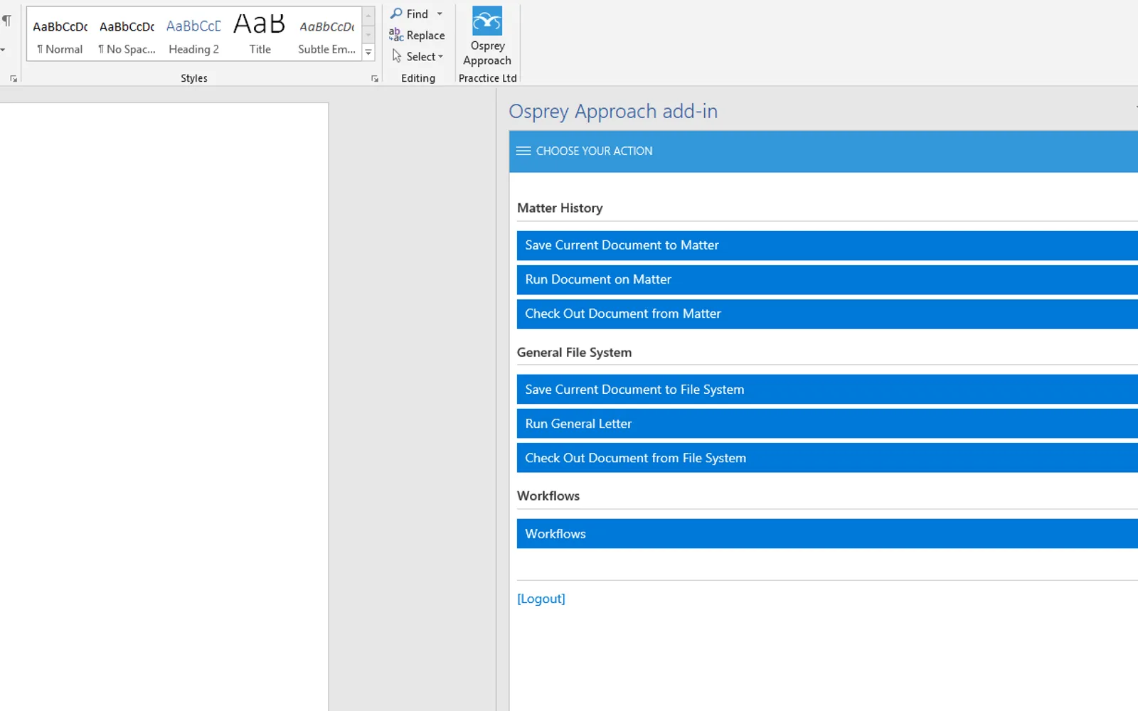 Osprey Approach — screenshot from the Microsoft Marketplace listing