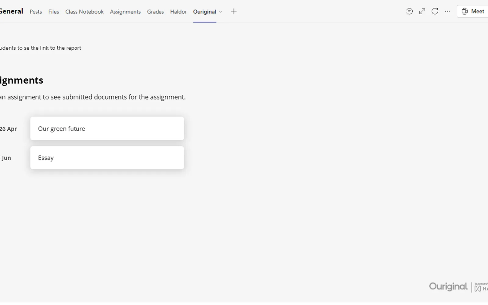 Ouriginal — screenshot from the Microsoft Marketplace listing