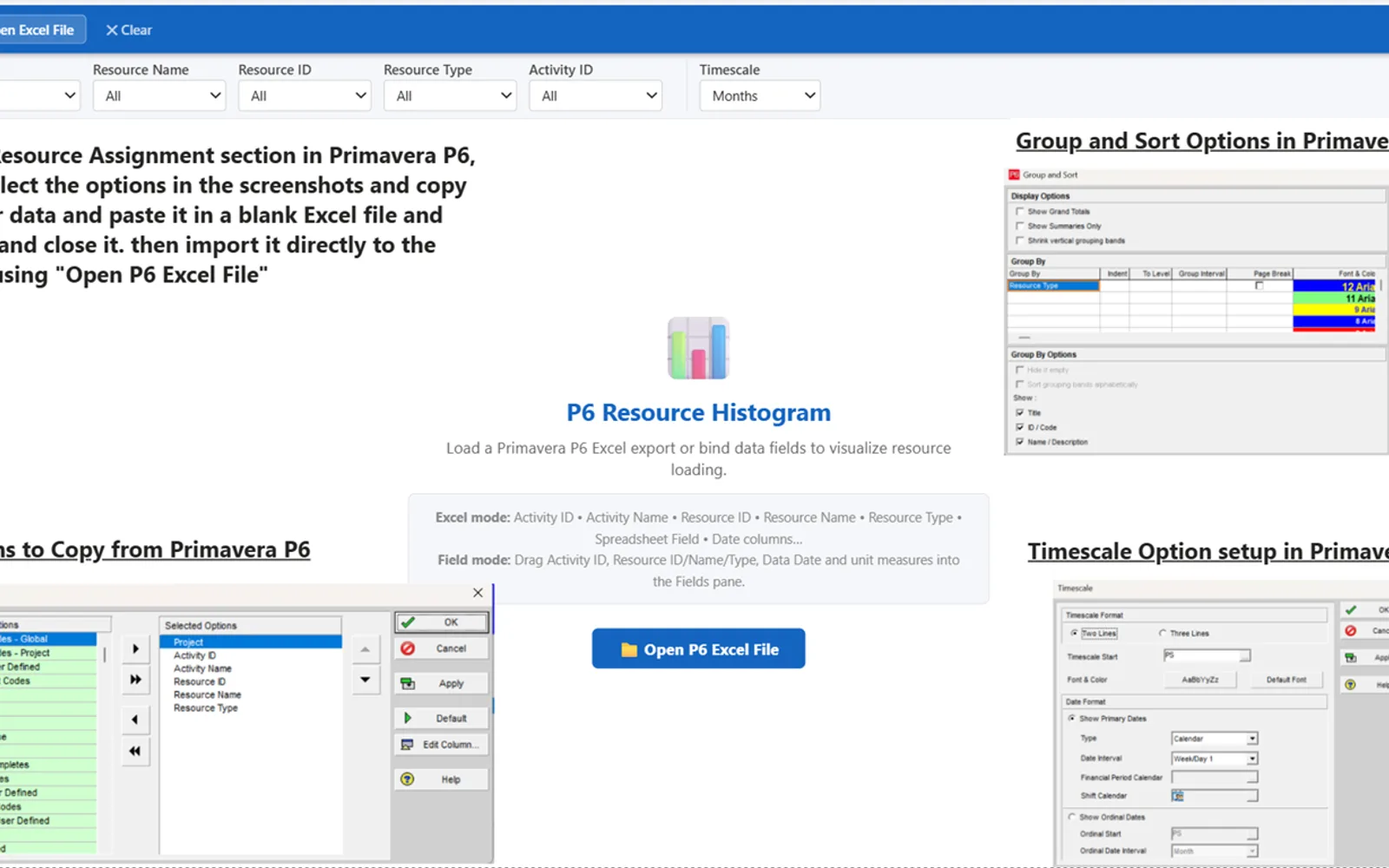 p6-resource-histogram — screenshot from the Microsoft Marketplace listing