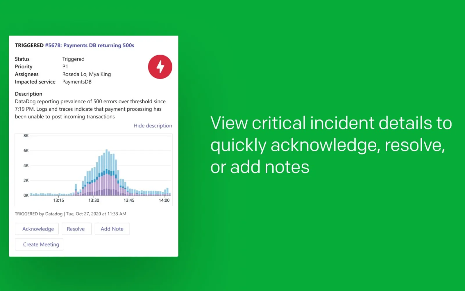 PagerDuty EU — screenshot from the Microsoft Marketplace listing