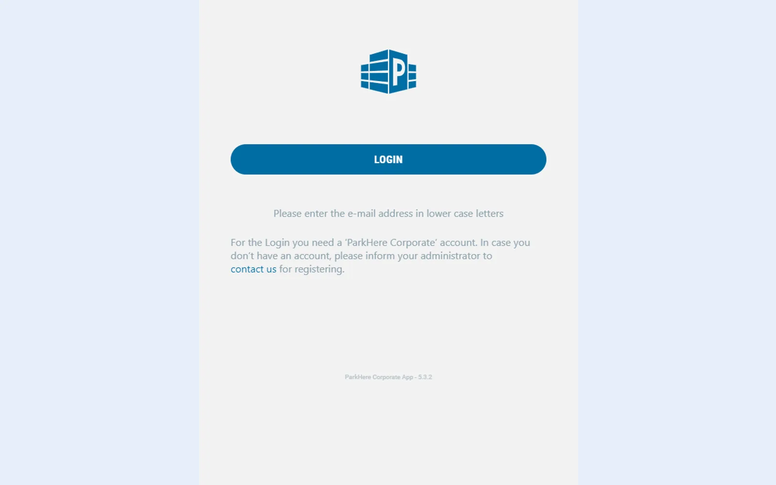 ParkHere Corporate — screenshot from the Microsoft Marketplace listing