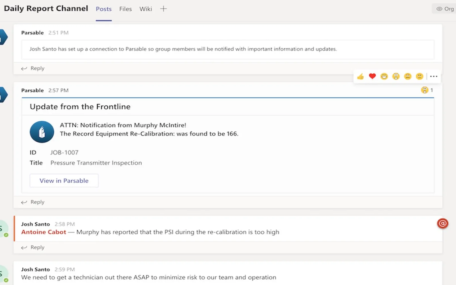 Parsable — screenshot from the Microsoft Marketplace listing