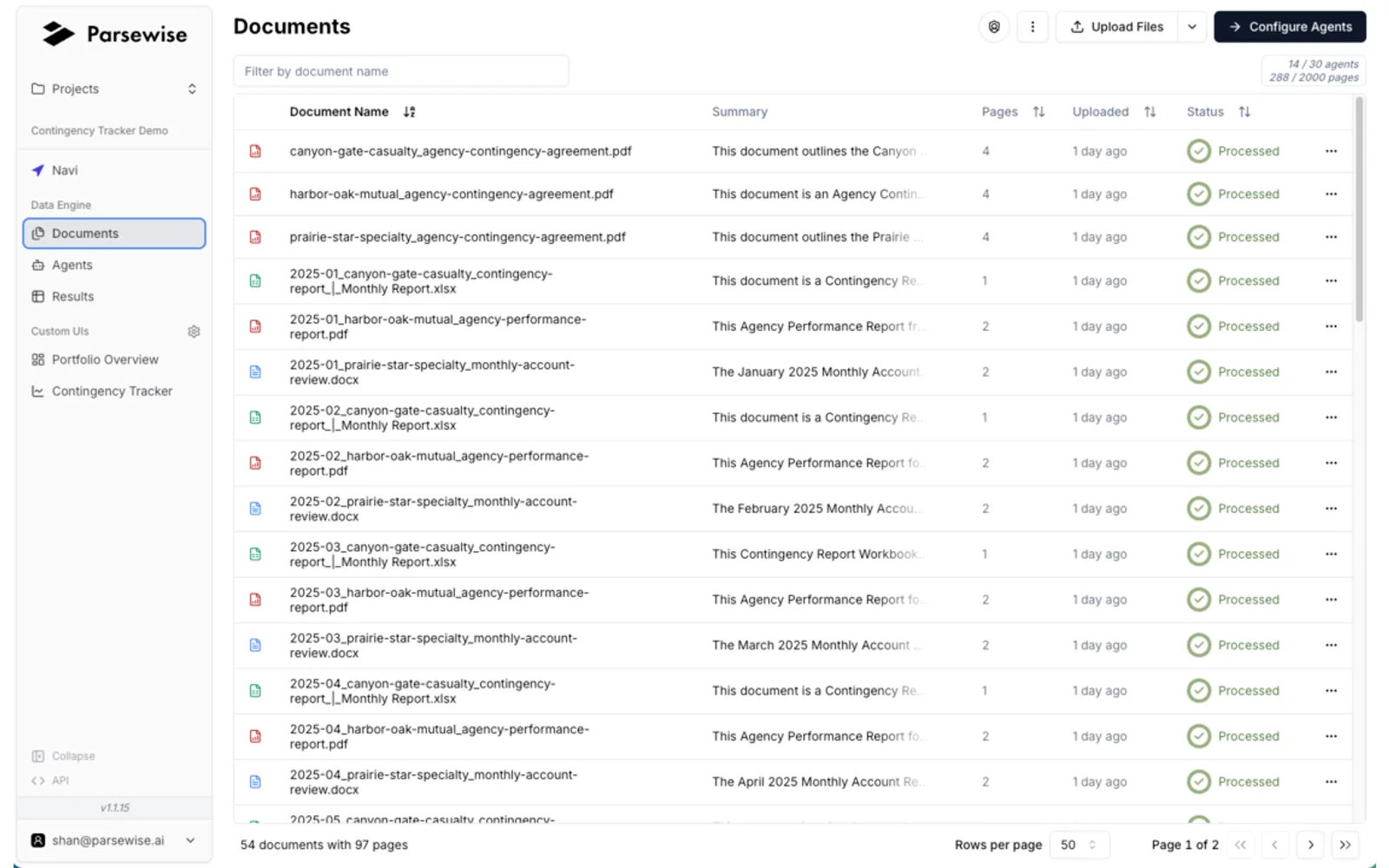Parsewise — screenshot from the Microsoft Marketplace listing