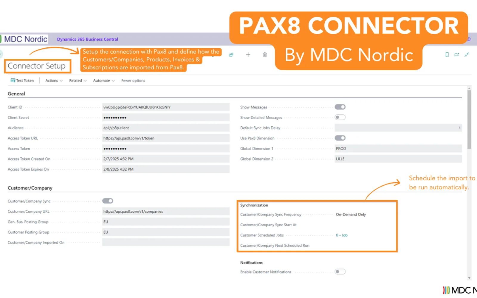 Pax8 Connector — screenshot from the Microsoft Marketplace listing