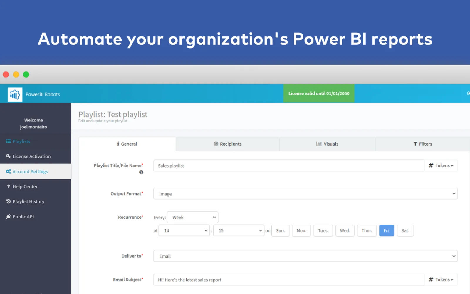 PBI Robots — screenshot from the Microsoft Marketplace listing