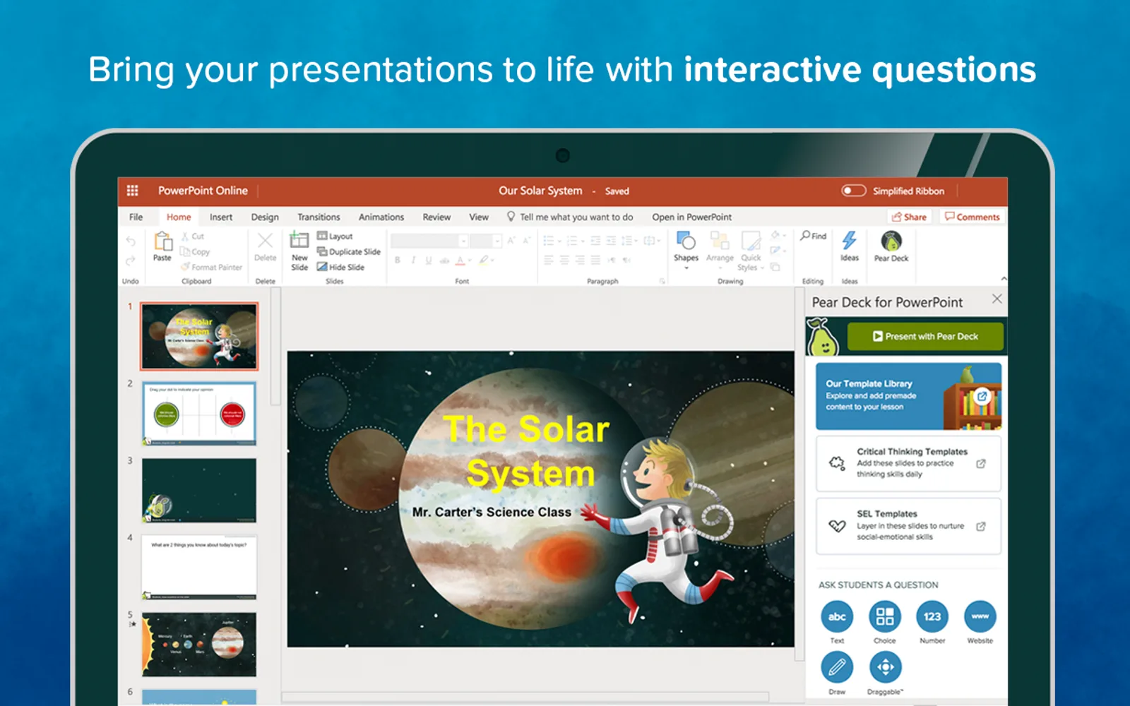 Pear Deck Add-in — screenshot from the Microsoft Marketplace listing