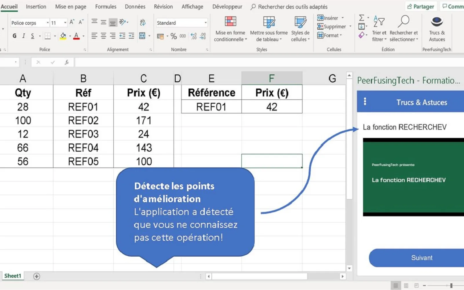PeerFusingTech - Formation Personnalisée — screenshot from the Microsoft Marketplace listing
