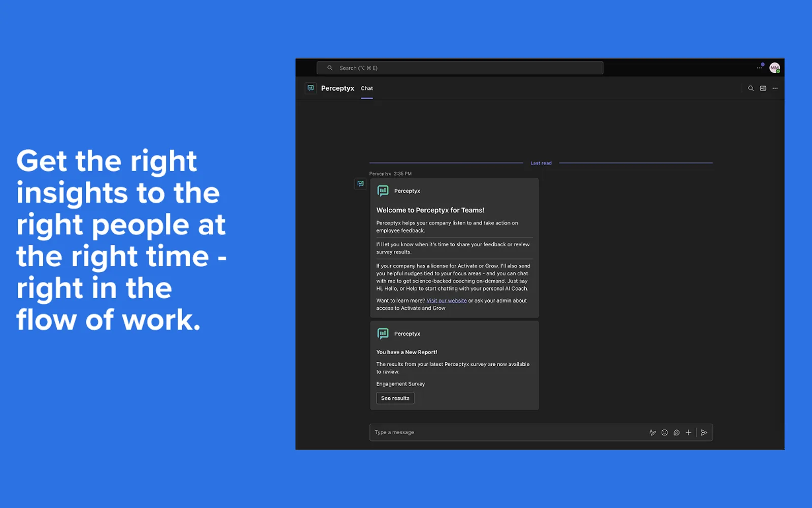 Perceptyx — screenshot from the Microsoft Marketplace listing