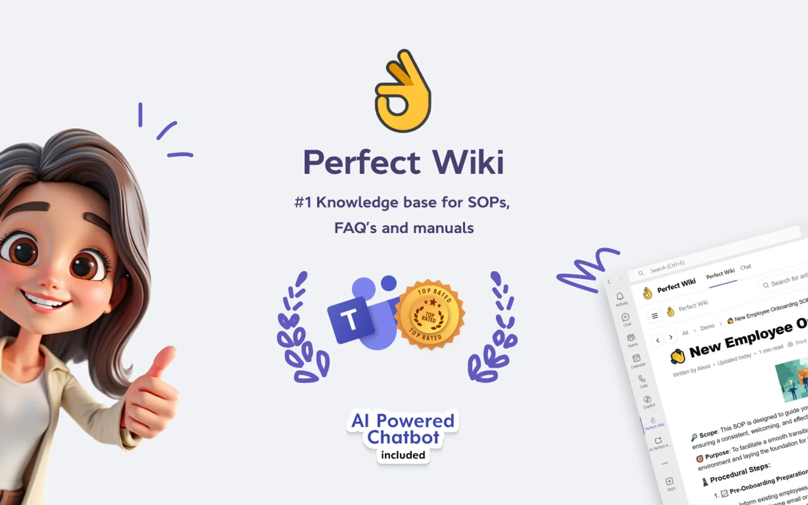 Perfect Wiki — screenshot from the Microsoft Marketplace listing