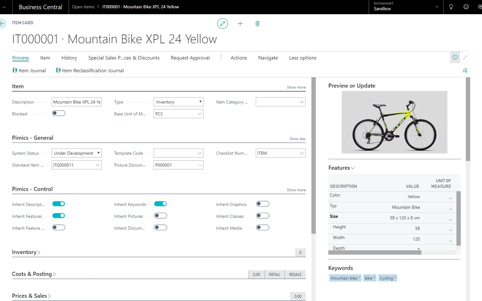 Pimics PIM — screenshot from the Microsoft Marketplace listing