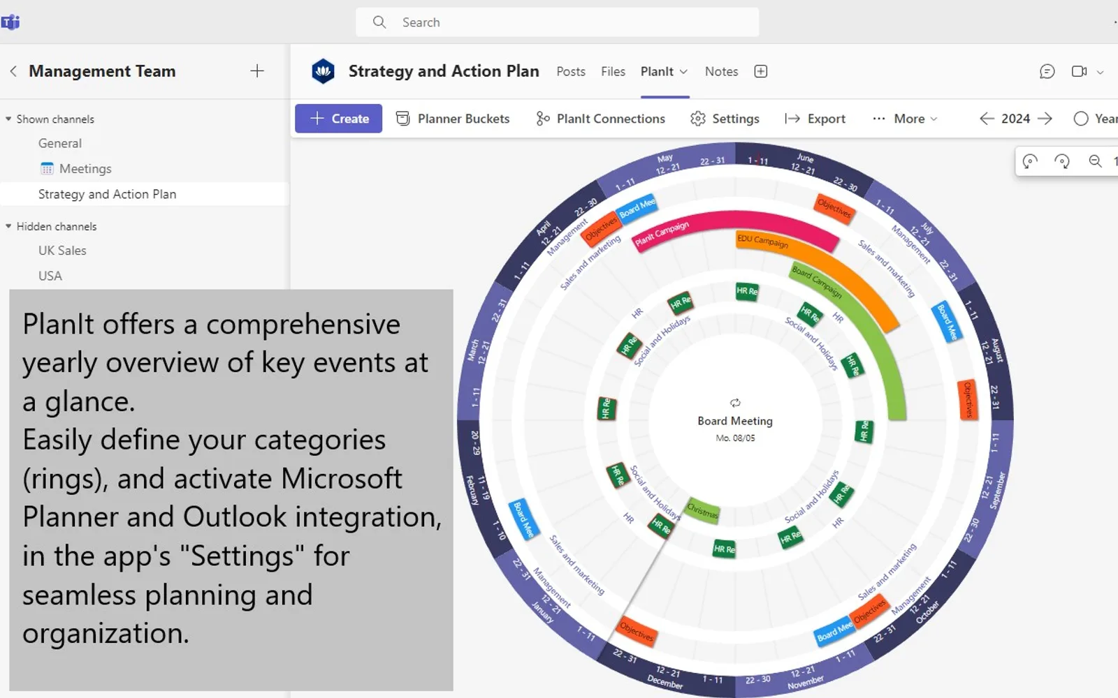 PlanIt — screenshot from the Microsoft Marketplace listing