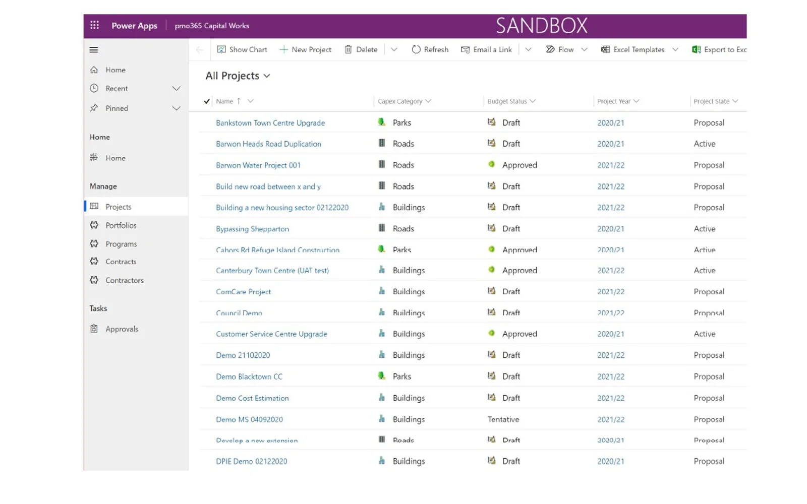 pmo365 — screenshot from the Microsoft Marketplace listing