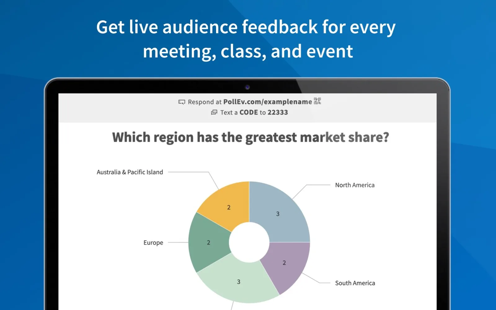 Poll Everywhere Presenter — screenshot from the Microsoft Marketplace listing