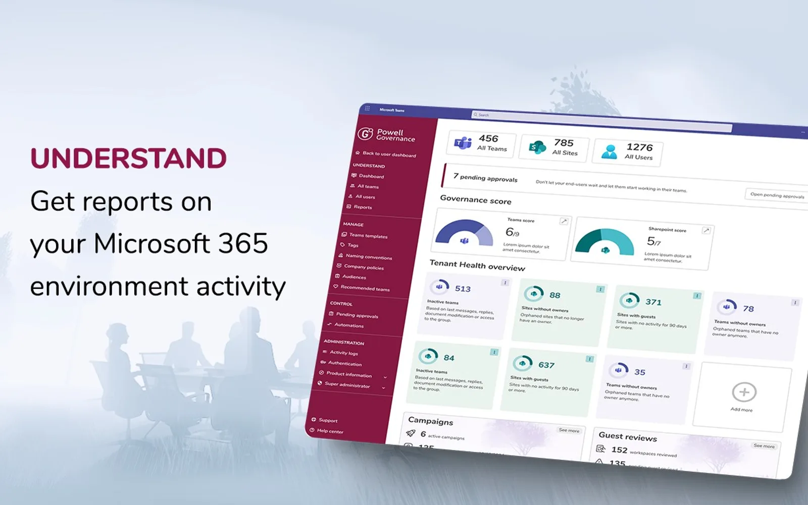 Powell Governance — screenshot from the Microsoft Marketplace listing