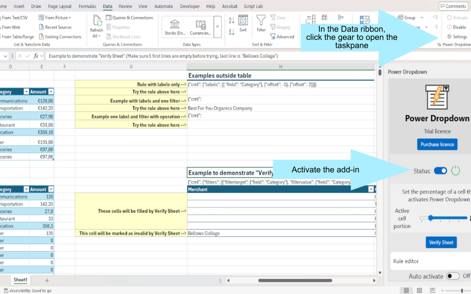 Power Dropdown — screenshot from the Microsoft Marketplace listing