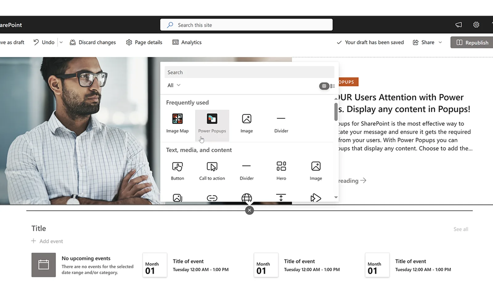Power Popups — screenshot from the Microsoft Marketplace listing