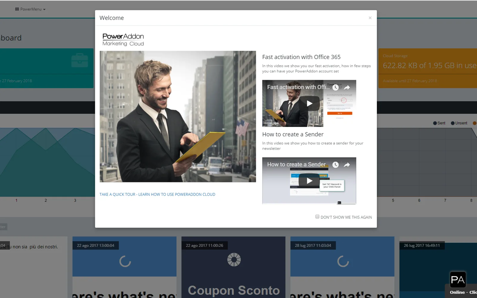 PowerAddon Marketing Cloud — screenshot from the Microsoft Marketplace listing