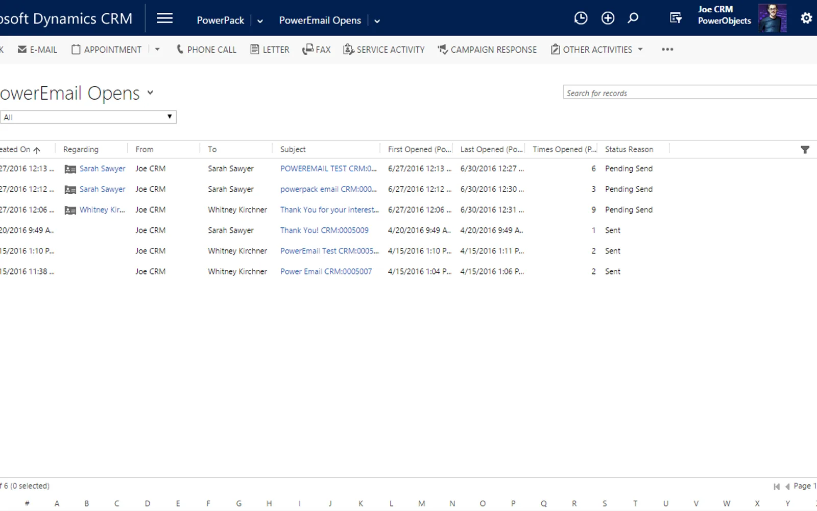 PowerEmail — screenshot from the Microsoft Marketplace listing
