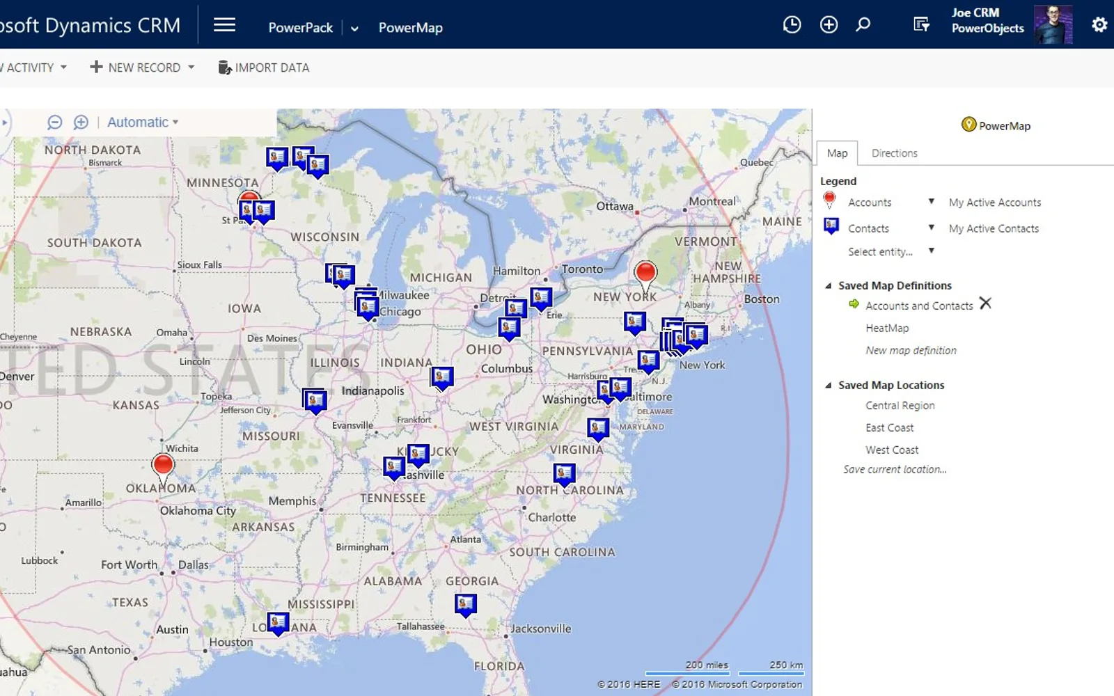 PowerMap — screenshot from the Microsoft Marketplace listing
