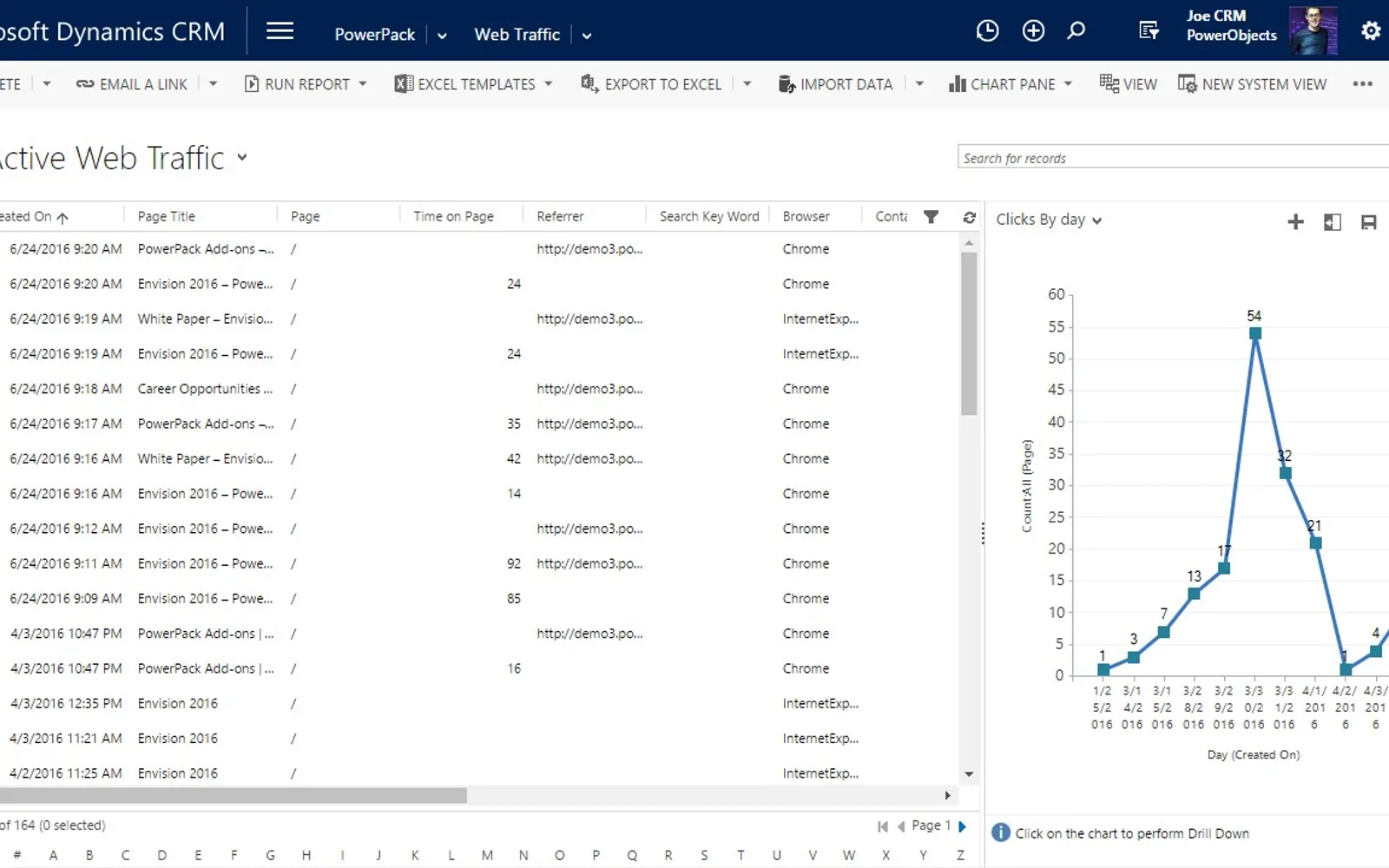 PowerWebTraffic — screenshot from the Microsoft Marketplace listing