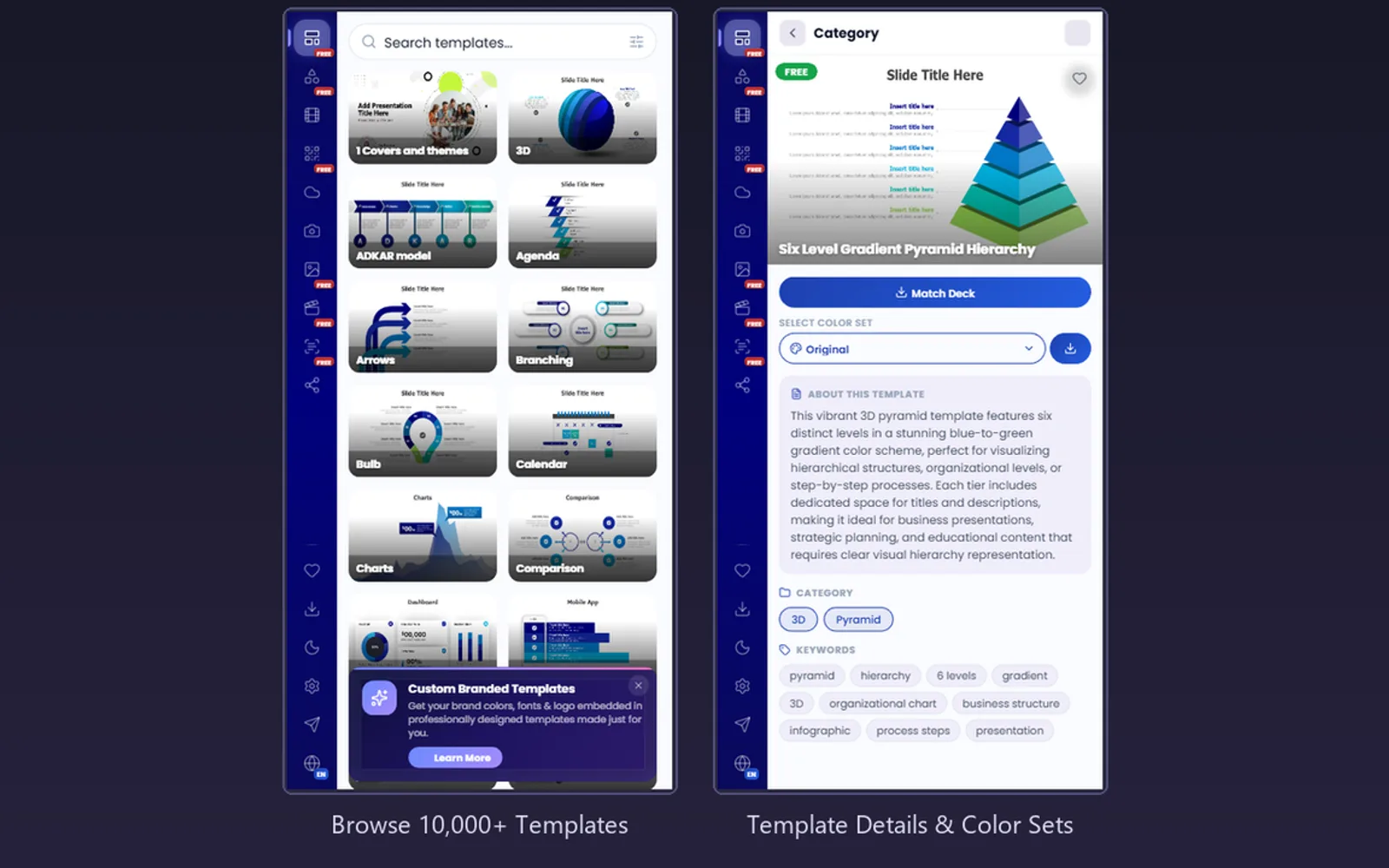PPT-Design Templates — screenshot from the Microsoft Marketplace listing