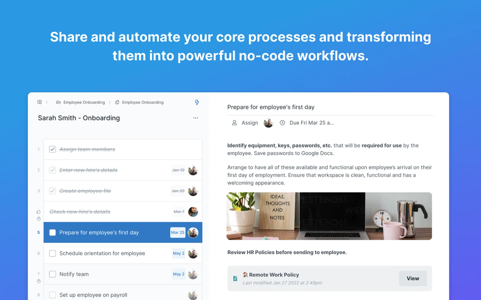 Process Street — screenshot from the Microsoft Marketplace listing