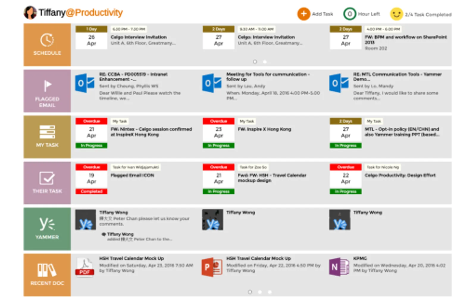 @Productivity Dashboard — screenshot from the Microsoft Marketplace listing