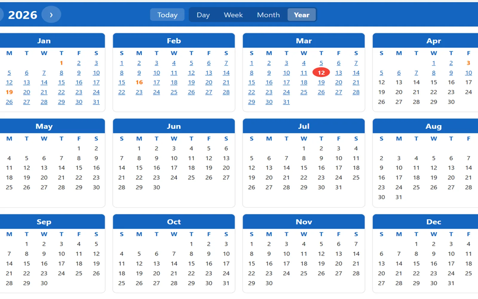 professional-calendar-visual — screenshot from the Microsoft Marketplace listing