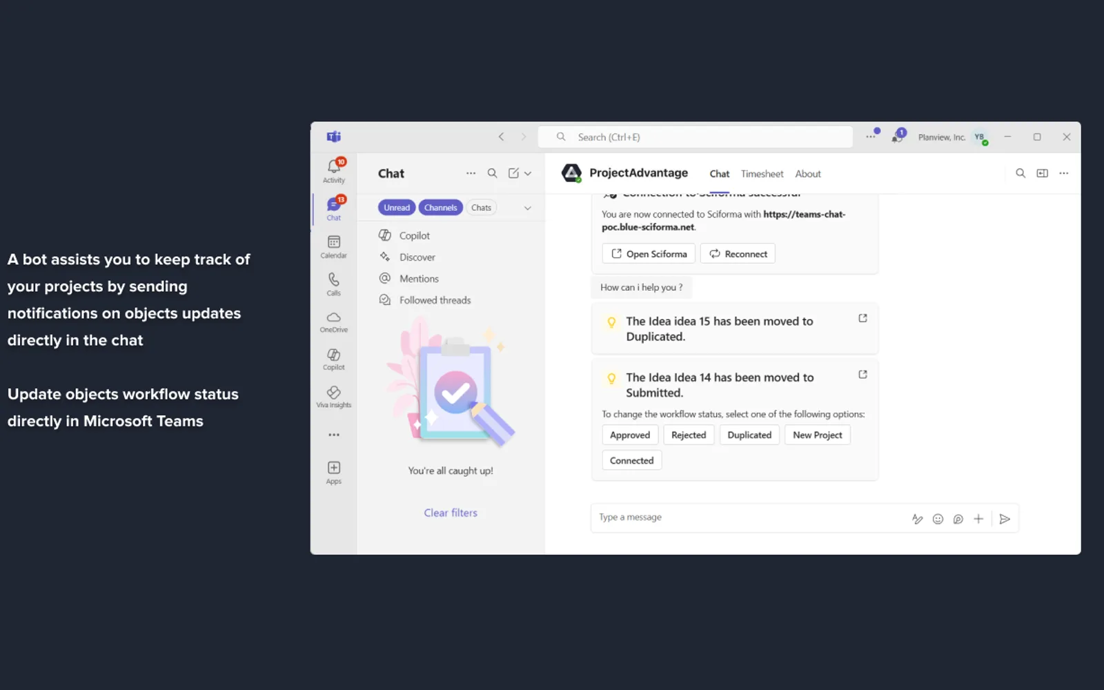 ProjectAdvantage — screenshot from the Microsoft Marketplace listing