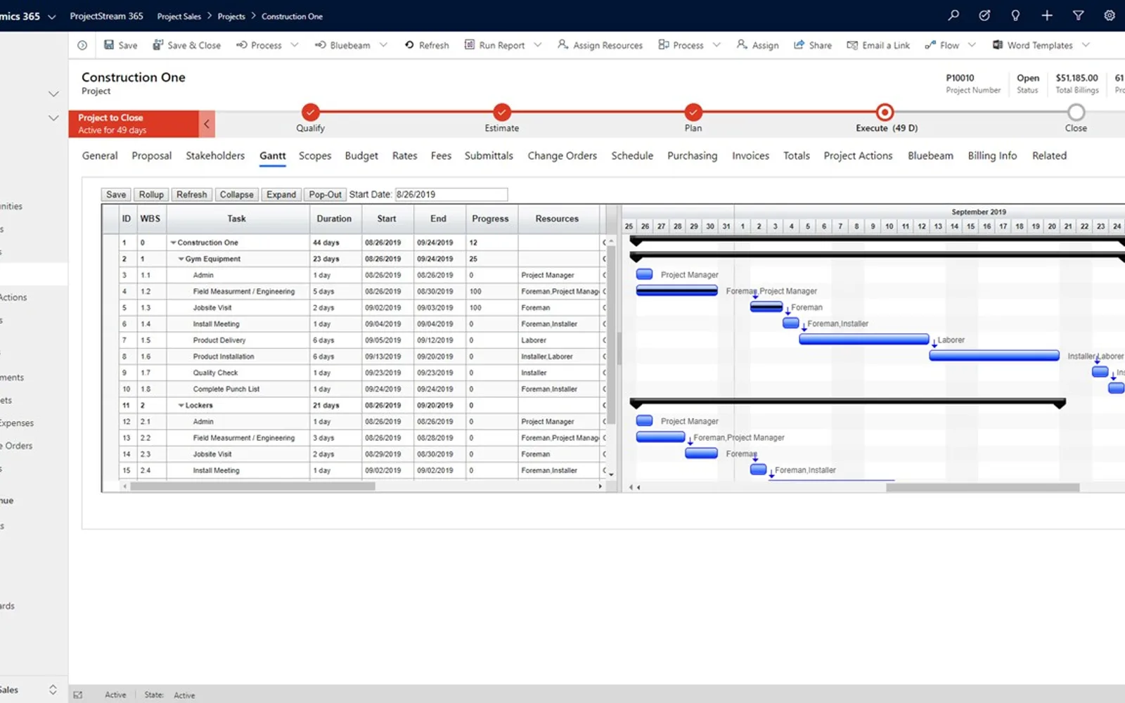 ProjectStream 365 — screenshot from the Microsoft Marketplace listing