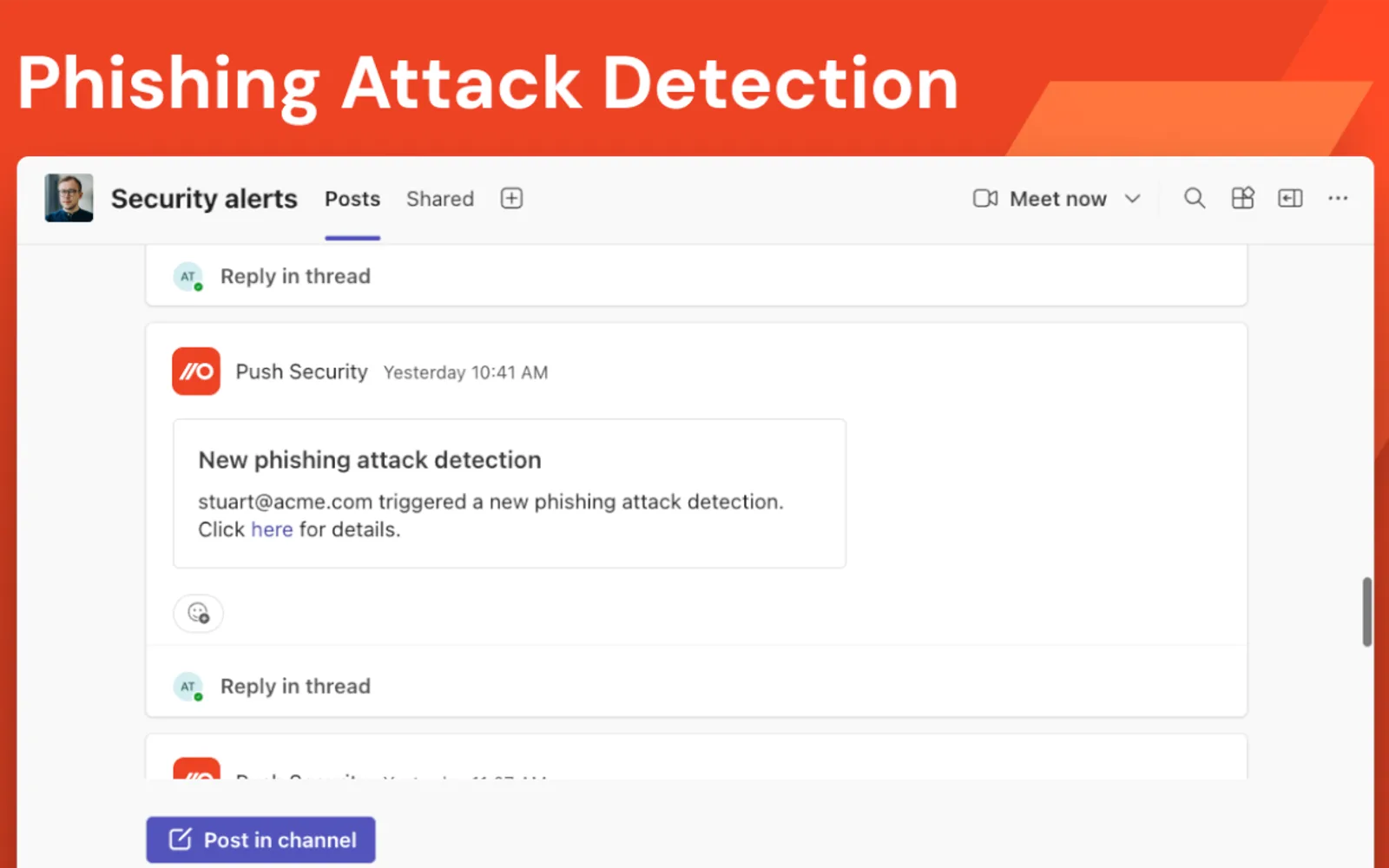 Push Security — screenshot from the Microsoft Marketplace listing