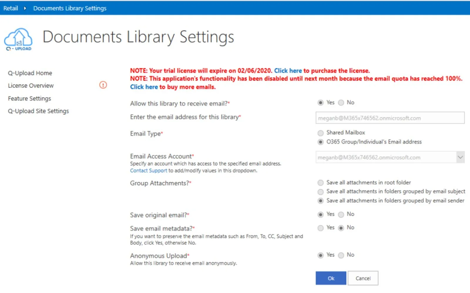 Q-Upload — screenshot from the Microsoft Marketplace listing
