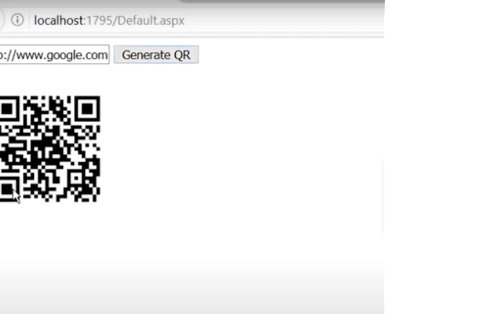 QR code generation service — screenshot from the Microsoft Marketplace listing