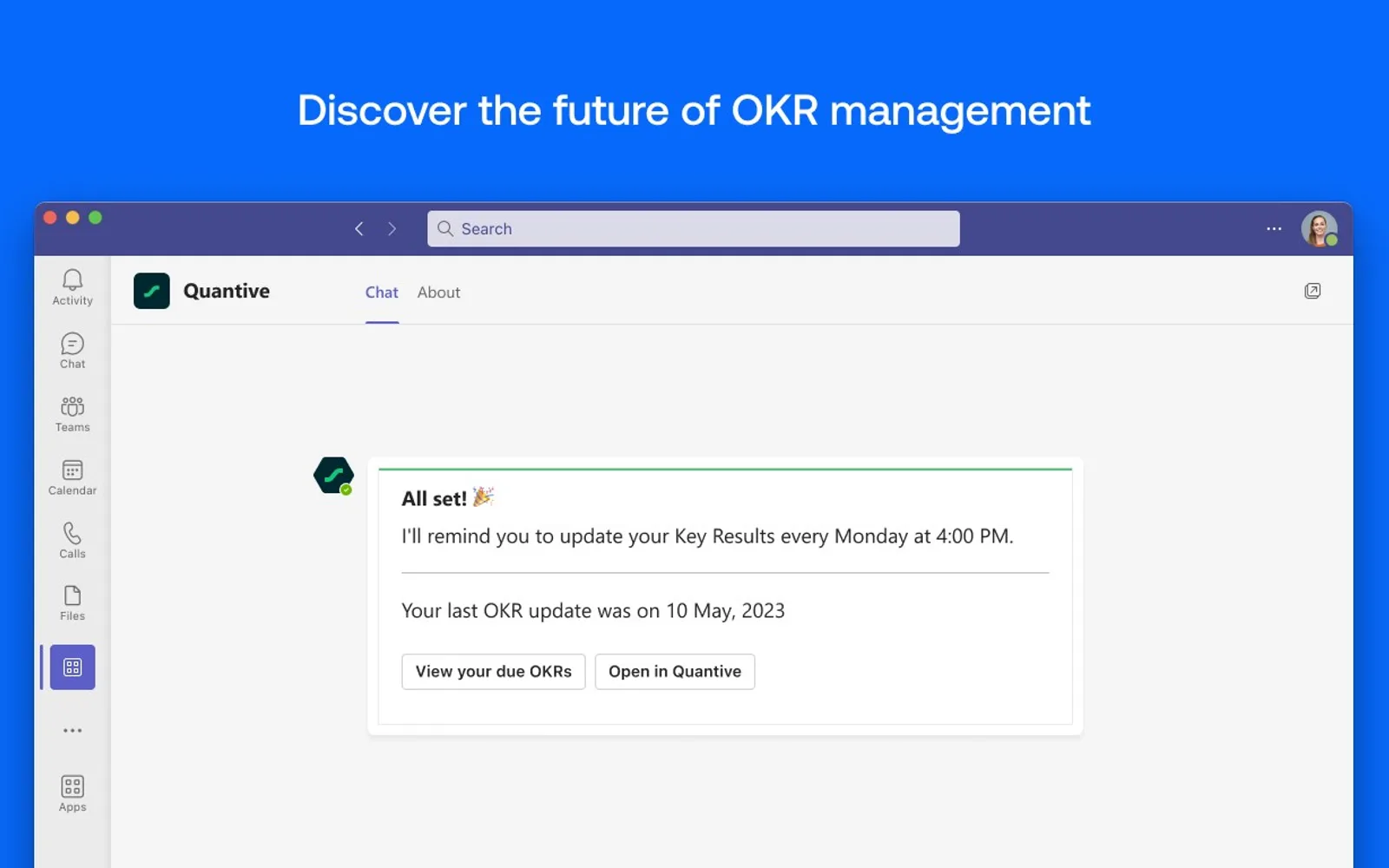 Quantive Results — screenshot from the Microsoft Marketplace listing