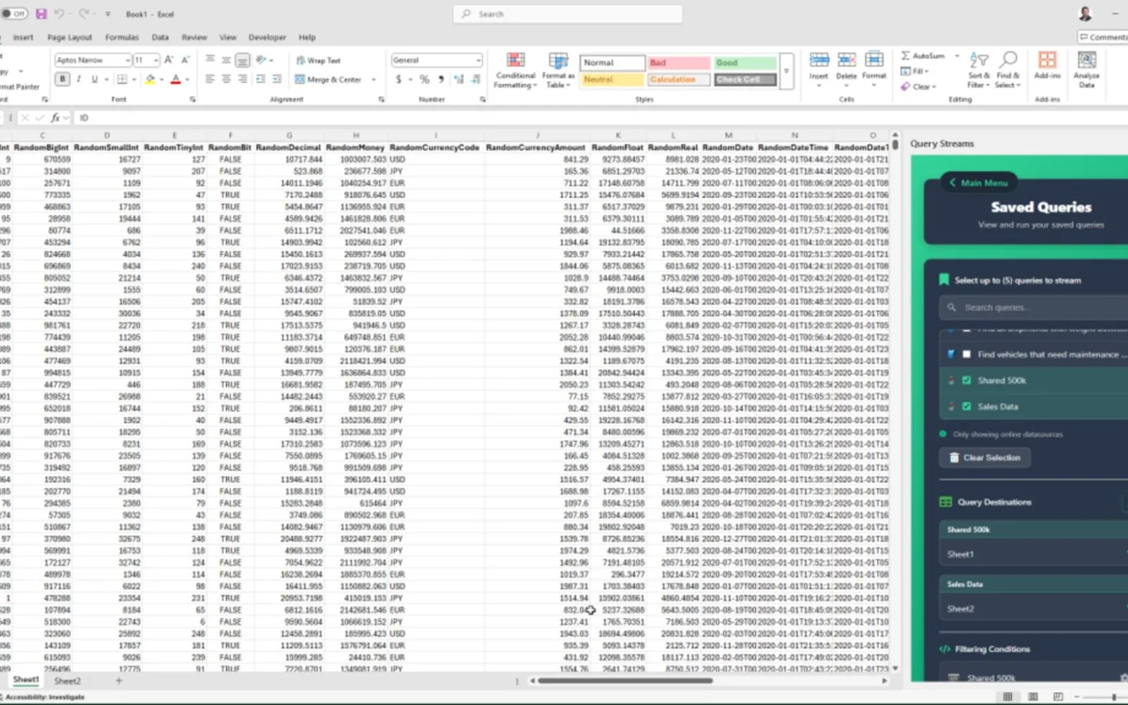 Query Streams — screenshot from the Microsoft Marketplace listing