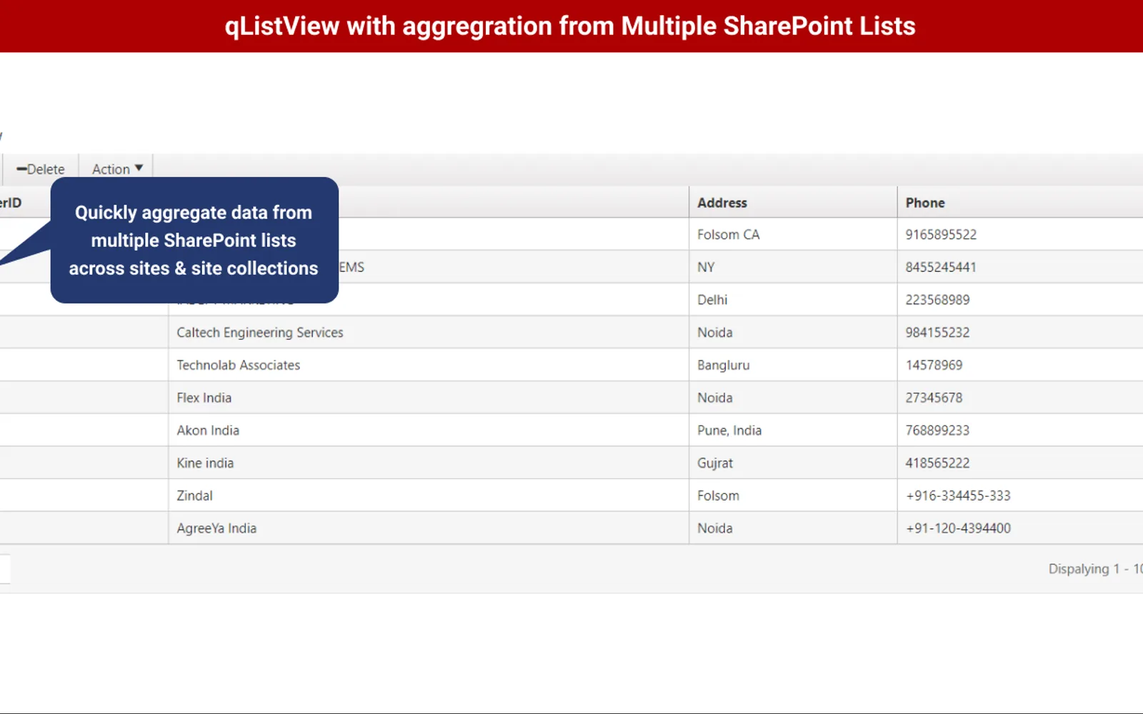 QuickApps-qListView — screenshot from the Microsoft Marketplace listing